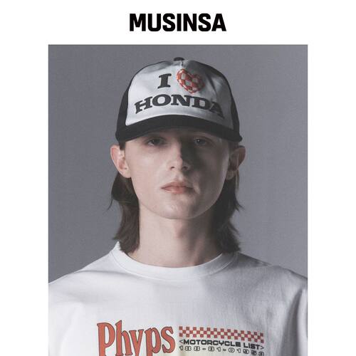 PHYPS MOTORCYCLE 我爱本田卡车司机帽_黑色 MUS韩国官网直邮进口