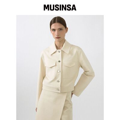 OCTETTE COTTON WORK JK_CREAM MUSINSA韩国官网直邮进口