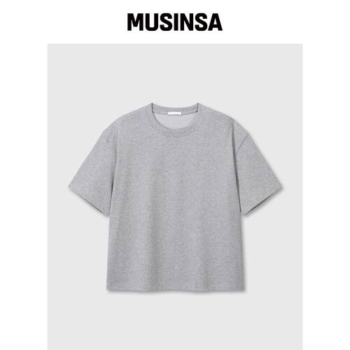DIVEIN UNIFORM 短款T恤（麻灰色） MUSINSA韩国官网直邮进口