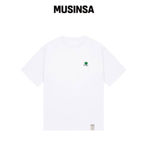 GRAVER [UNISEX-24]小四叶草短袖T恤_WHITE MUSI韩国官网直邮进口