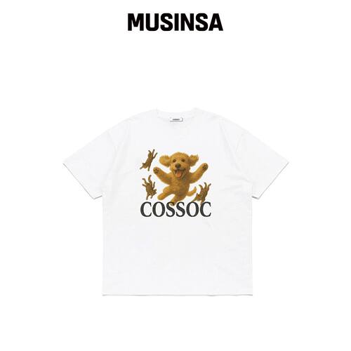 COSO 猫狗短袖T恤 (WHITE)韩国官网直邮进口MUSINSA