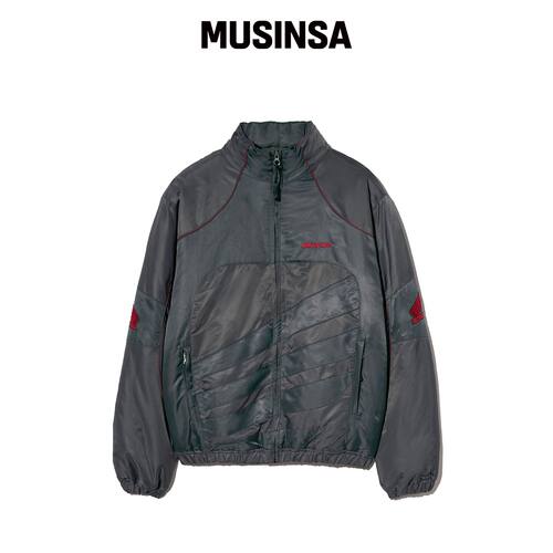 PHYPS MOTORCYCLE 暖身羽绒服_炭灰色 MUSINSA韩国官网直邮进口