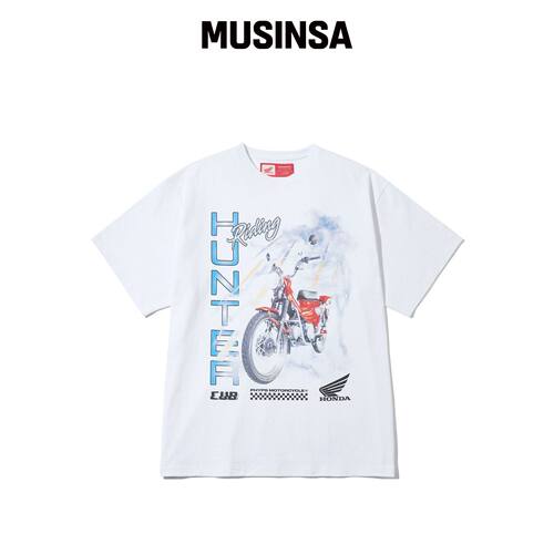 PHYPS MOTORCYCLE Lighting Hunter Cub 白色短 韩国官网直邮进口