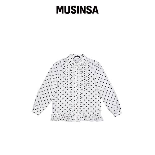 KOOKEESEE BLair Dots Blouse (WHITE) MUSINSA韩国官网直邮进口