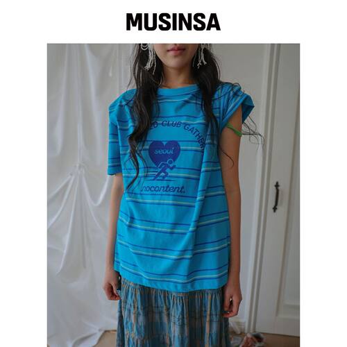 NOCONTENT 392. UNPLAND 外套 _ 蓝色 MUSINSA韩国官网直邮进口