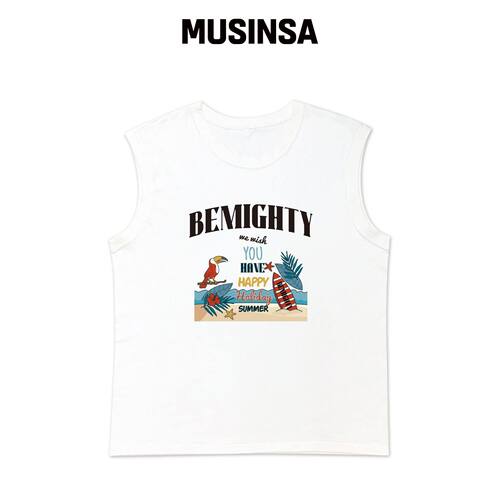 BEMIGHTY HOLIDAY 无袖衬衫 [WHITE]韩国官网直邮进口MUSINSA