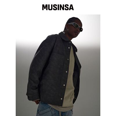 ATTENTIONROW 宽松牛仔外套早秋百搭时尚MUSINSA韩国官网直邮进口