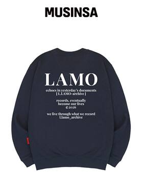 LLAMO LAMO ARCHIVE 运动衬衫 男女通用 大码 S~韩国官网直邮进口