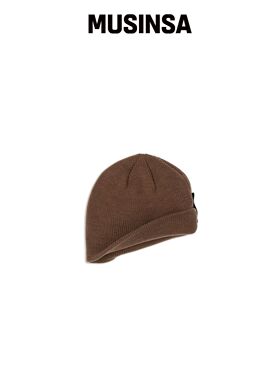 FORMLICH LEATHER CLIP BEANIE / BROWN MUSINSA韩国官网直邮进口