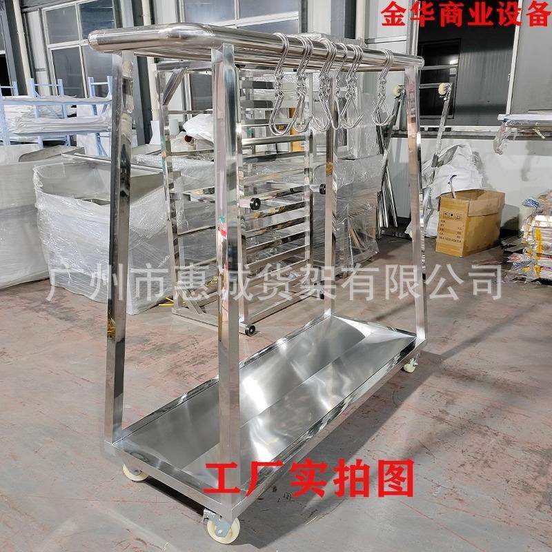 不锈钢超市猪肉分割台商用吊猪车冷冻猪肉挂肉架移动吊肉挂肉架