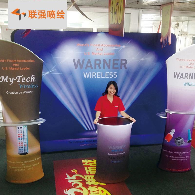 厂家直销快布秀直形铝管布展架 布艺展示背景架活动年会签到处