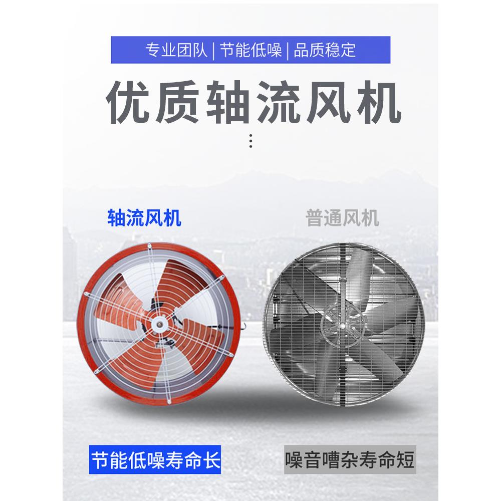 SF轴流风机220v排风扇380v工业大功率排气扇管道式厨房鼓风机
