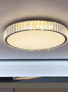 轻奢水晶卧室灯吸顶灯简约现主卧室灯玄关入户小客厅吸顶灯新款