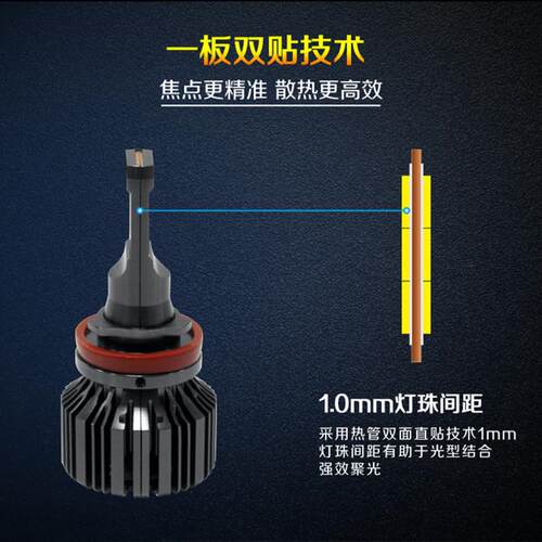 LED大灯H4汽车前大灯泡110Wled汽车头灯H119005H1H7H139007高亮度