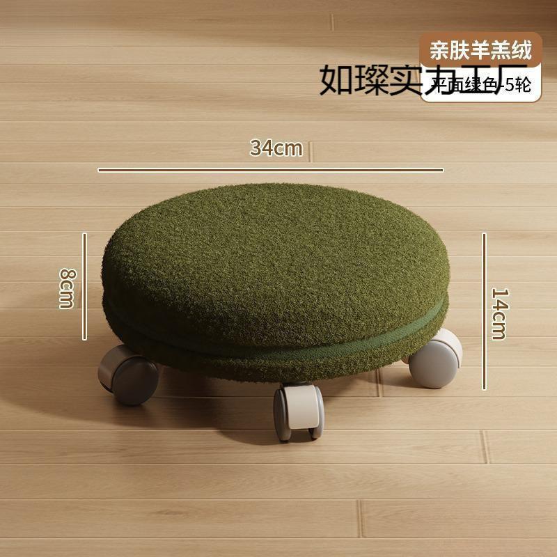 滑轮矮凳带万向轮小凳子家用娃儿童学步凳美缝