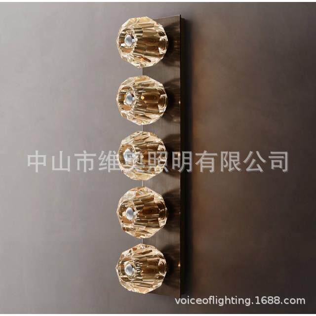 5头3头2头1头水晶原色镀色全铜壁灯LED光源欢迎咨询