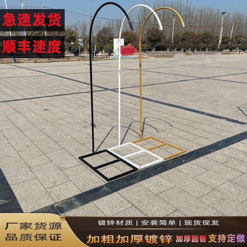 铁艺风铃风铃片贝母片装饰黑色橱窗铁艺弯钩布置路引支架婚礼道具