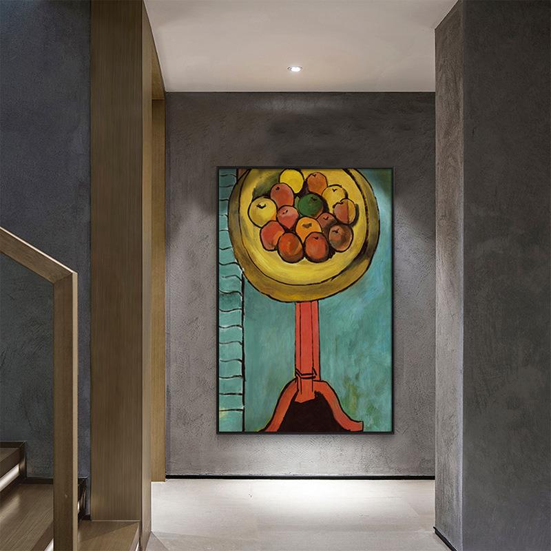 抽象的世界 马蒂斯后现代玄关装饰画蓝色民宿挂画酒店艺术壁画