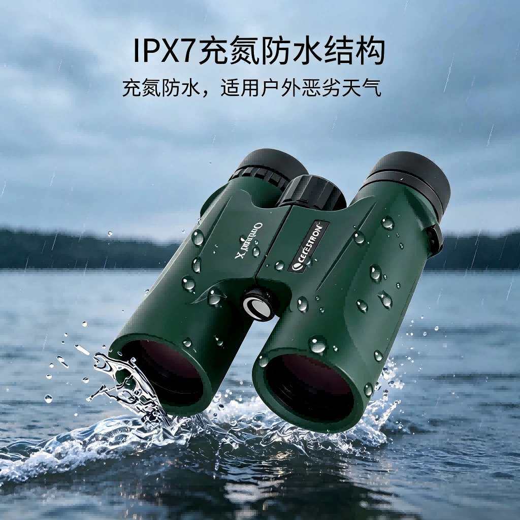 星特朗双筒望远镜原野8X25 8x42 10x42高清高倍充氮防水71344便携