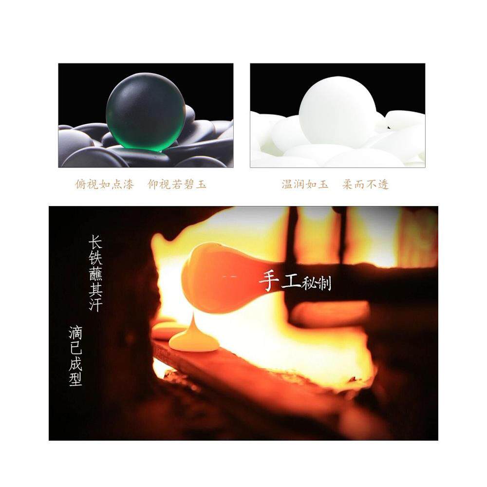 双面刻线新榧木实木棋盘云子楠竹实木围棋罐 围棋象棋套装