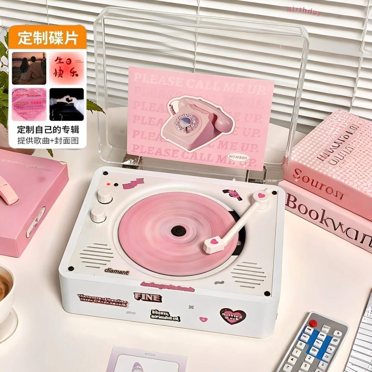 复古cd机听专辑光碟播放器蓝牙音箱光盘音响唱片机便携式生日礼物
