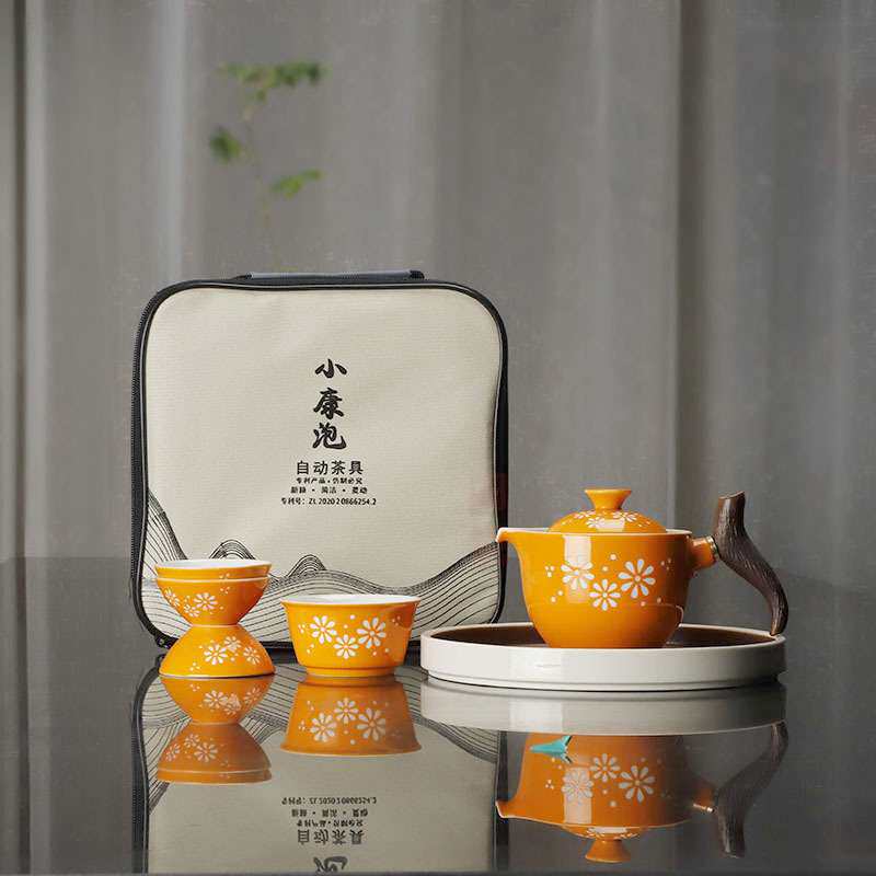 好石寨 360度旋转逍遥泡自动茶具创意公司商务套装开业小康泡茶礼