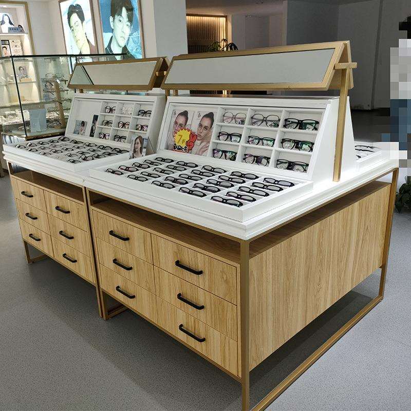 汇尚眼镜展示陈列柜眼镜柜柜台烤漆商场眼镜店商品展示架珠宝店展