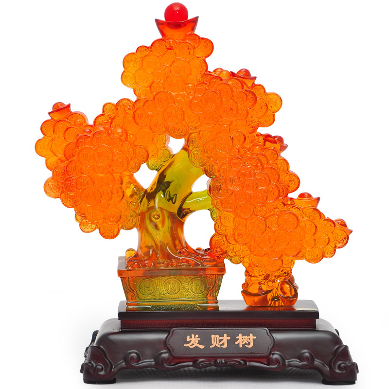 发财树招财摆件家居装饰品 客厅电视柜酒柜摆设 公司店铺开业礼品