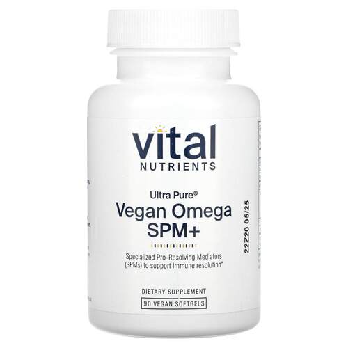 Vital Nutrients,Ultra Pure，全素 Omega SPM+，90 粒全素软胶囊