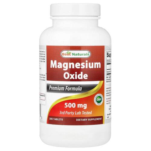 Best Naturals,氧化镁，500 毫克，180 片