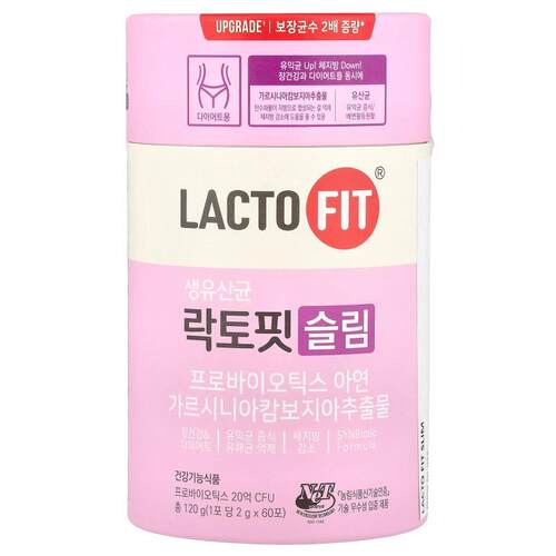 Lactofit,益生菌，塑身，60 条，每条 2 克