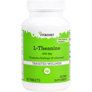 Vitacost,L-Theanine, 200 mg, 60 Tablets