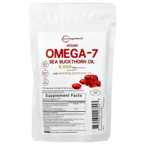 Micro Ingredients,Vegan Omega-7 Sea Buckthorn Oil With Eveni