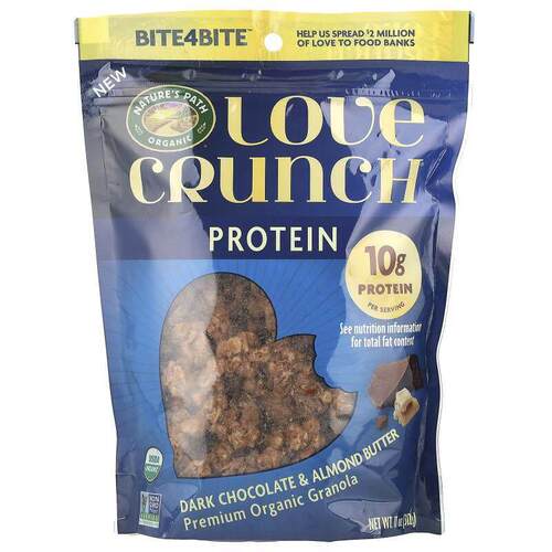 Nature's Path,Love Crunch®，蛋白质，优质有机格兰诺拉麦片