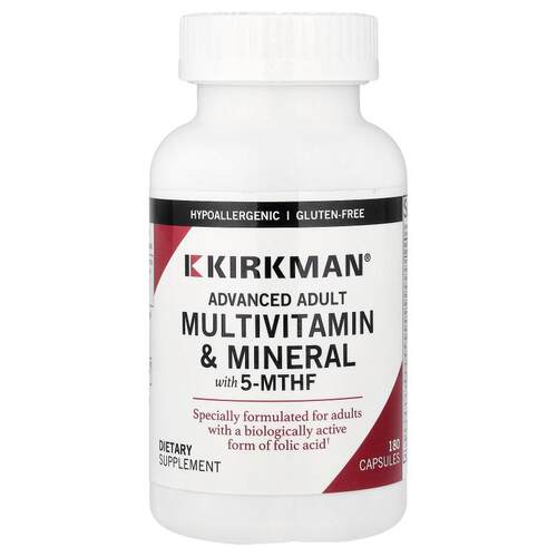 Kirkman Labs,含 5-MTHF 的高级成年人多维生素和矿物质，180 粒