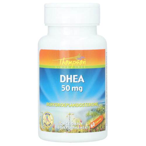 汤普森,DHEA，50 毫克，60 粒胶囊