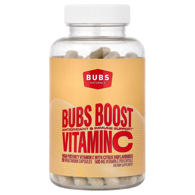 BUBS Naturals,Bubs Boost，维生素 C，90 粒素食胶囊