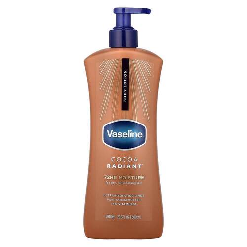 Vaseline,Cocoa Radiant®，身体乳，适合干燥暗沉肤质，20.3 液量