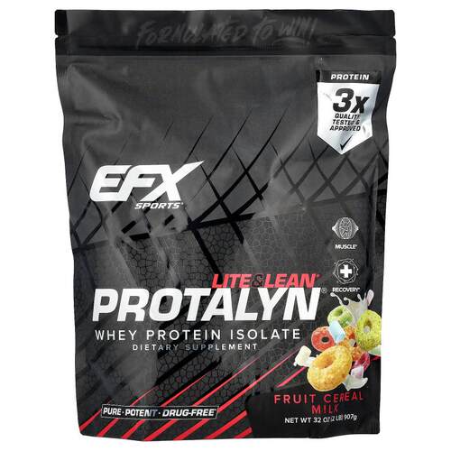 EFX,Protalyn® 分离乳清蛋白，果味谷物奶，2 磅（907 克）