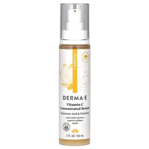 DERMA E,维生素C浓缩精华透明质酸益生菌