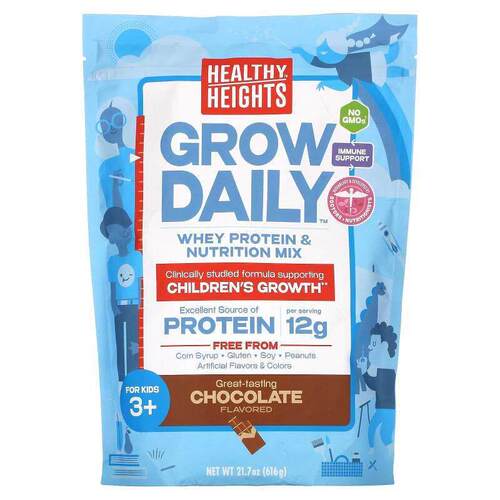 Healthy Heights每日成长乳清蛋白和营养混合物