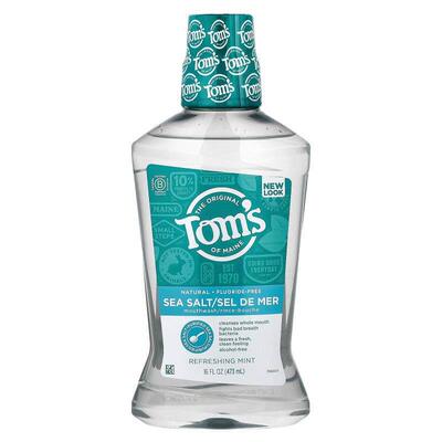 Tom's of Maine,海盐漱口水无氟清爽薄荷