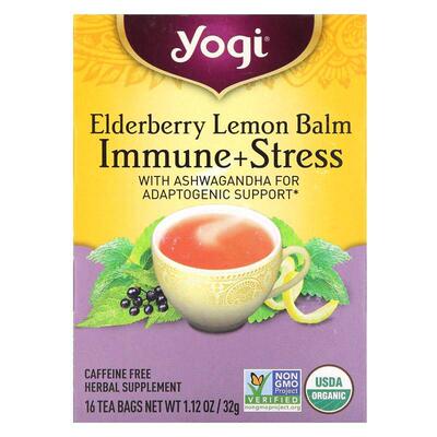 Yogi Tea约琪接骨木/蜜蜂花茶包舒缓压力神经健康滋养身心