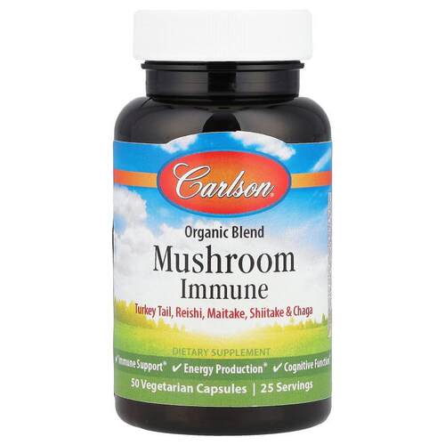 Carlson,有机混合蘑菇、50 粒素食胶囊
