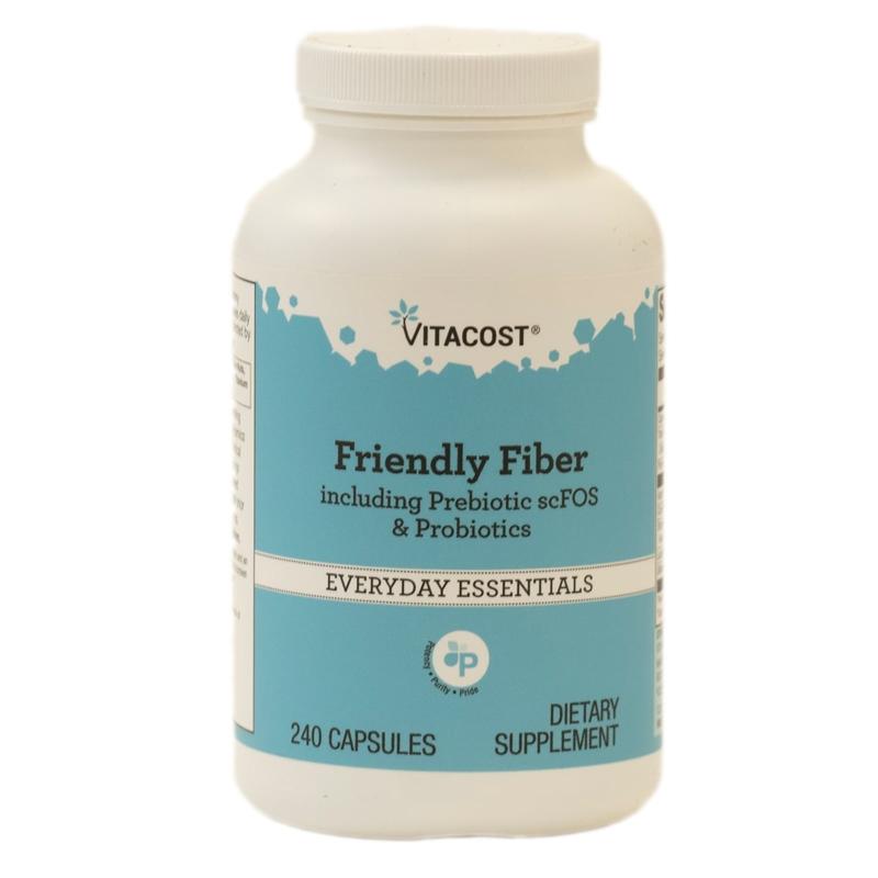 Vitacost,Friendly Fiber Including Prebiotic scFOS & Probioti - 实物图