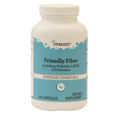 Vitacost,Friendly Fiber Including Prebiotic scFOS & Probioti