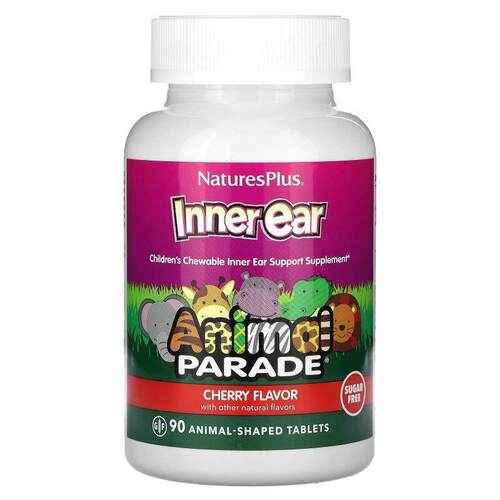 NaturesPlus,Source of Life，儿童咀嚼片，樱桃味，90片动物造型