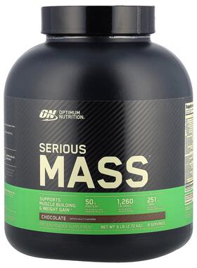 欧普蒙特,Serious Mass，蛋白粉，巧克力味，6 磅（2.72 千克）