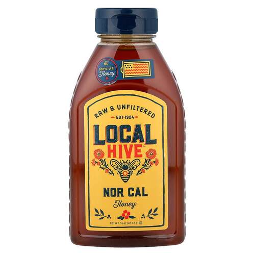 Local Hive,Honey, Nor Cal, Raw & Unfiltered, 16 oz (453.5 g)