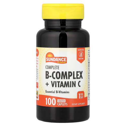 Sundance,多面 B 复合物 + 维生素 C，100 片包衣囊片